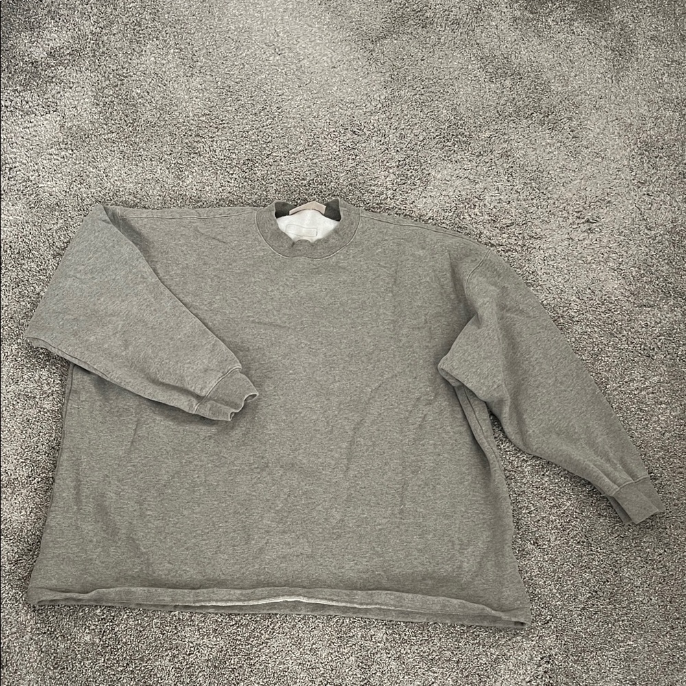 Essentials Men's Gray Crewneck Sweater